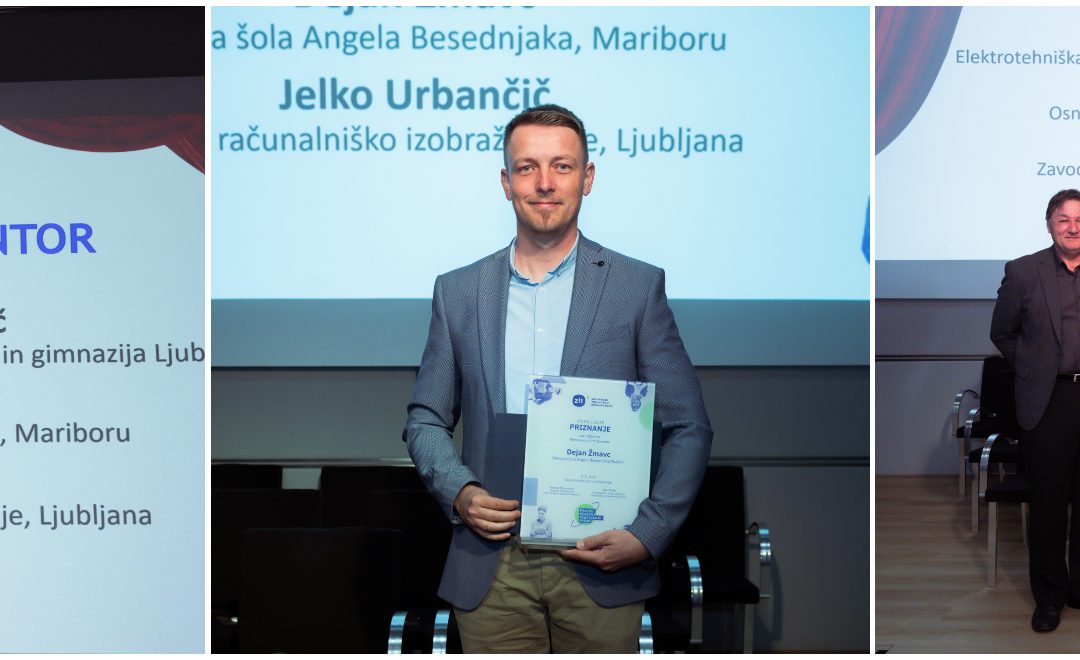 Učitelj Dejan Žmavc prejel državno priznanje NAJ MENTOR 2025